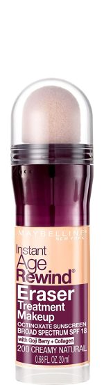 Maybelline Instant Age Rewind Eraser Treatment Makeup with SPF 18, Anti Aging Concealer Infused with Goji Berry and Collagen, Buff Beige, 1 Count